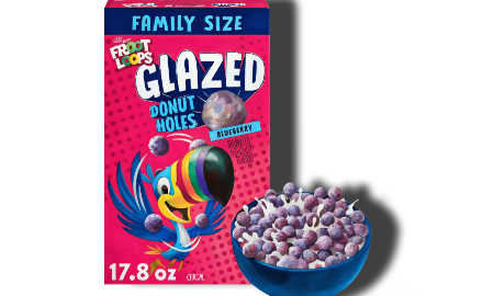 Kellogg’s Fruit Loops Glazed Blueberry Holes (Food Review)